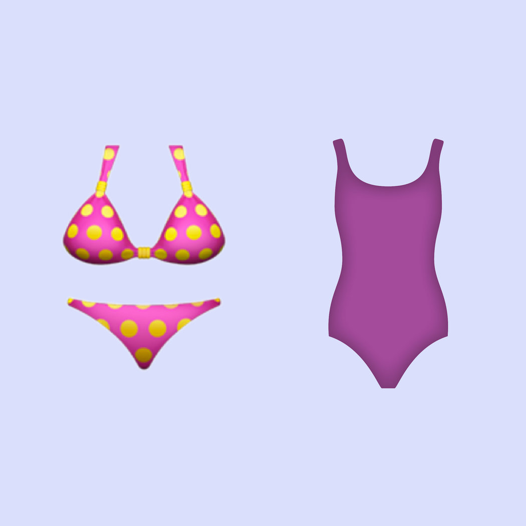 There is a bikini in the Emoji gallery, do you still need a one-piece swimsuit? .jpg