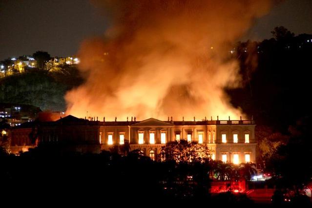 The Brazilian museum fire suffered heavy losses, and 20 million collections were destroyed once .jpg