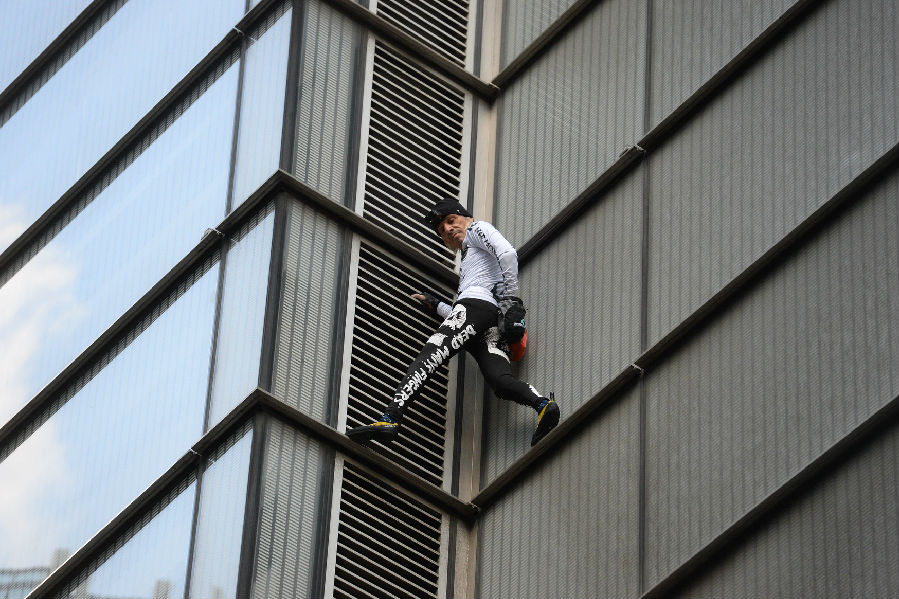 "French Spider-Man" was arrested after climbing London Heron Tower with his bare hands.jpg