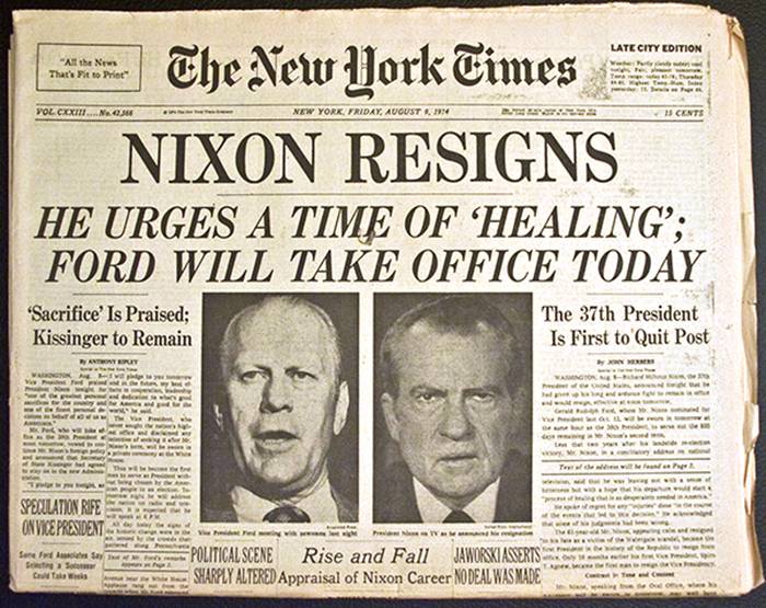 尼克松辞职