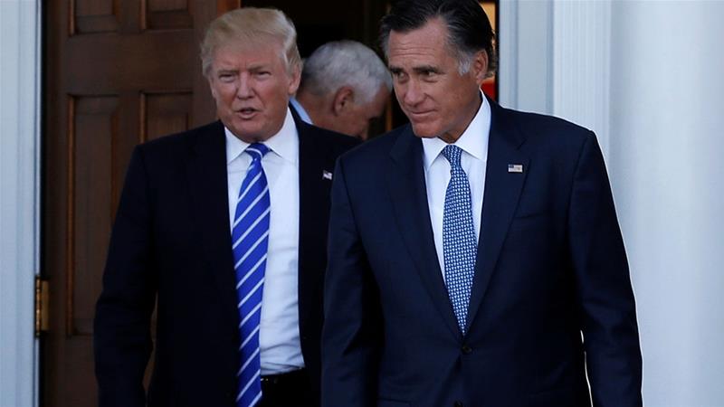 Former U.S. presidential candidate Romney lashed out at Trump.jpg