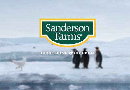 桑德斯农场创意广告 不该受冻的鸡