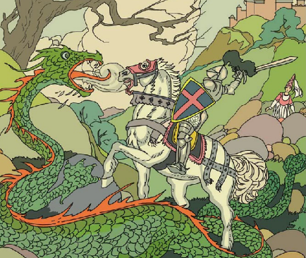 Saint George and the dragon