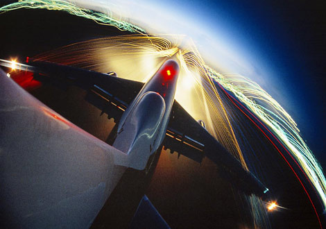 喷气式飞机的定时曝光,棕榄岛,加利福尼亚州,1997