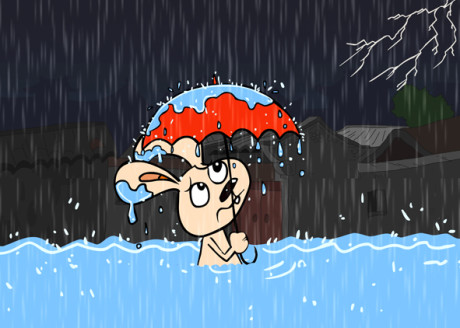 rainstorm卡通图片
